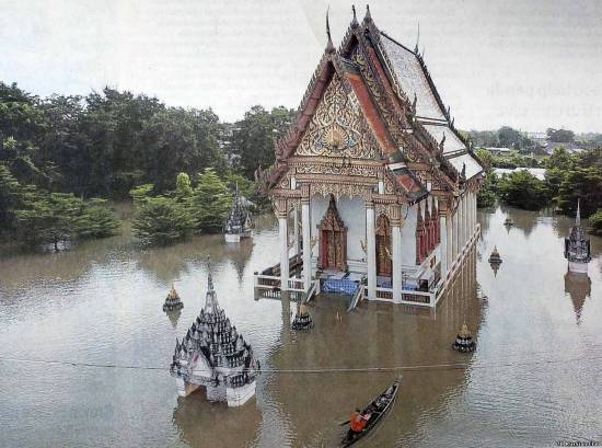 небольшое наводнение в провинции прачинбури